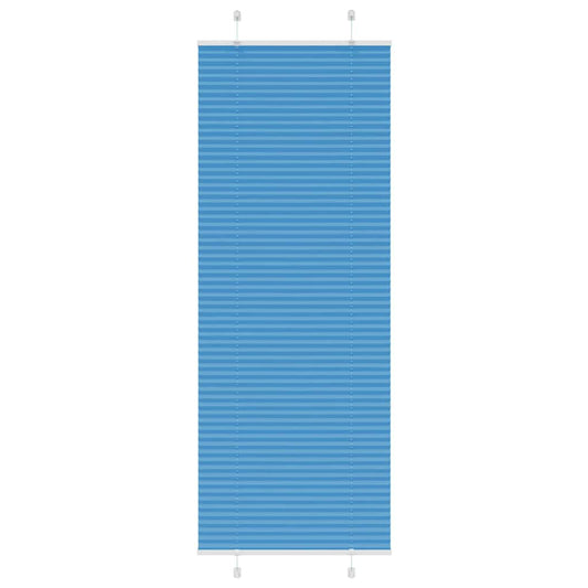 vidaXL Pleated Blind Blue 70x200 cm Fabric Width 69,4 cm Polyester