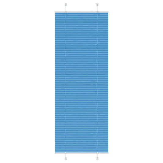 vidaXL Pleated Blind Blue 80x200 cm Fabric Width 79,4 cm Polyester