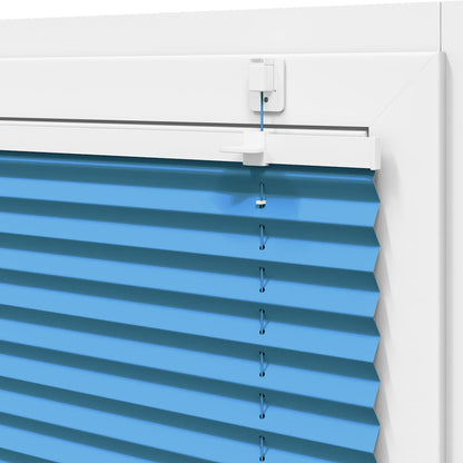 vidaXL Pleated Blind Blue 115x200 cm Fabric Width 114.4 cm Polyester