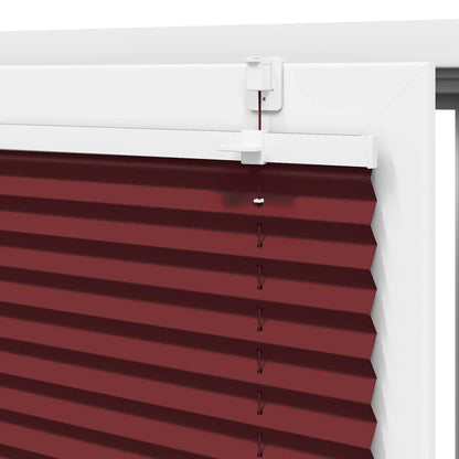 vidaXL Pleated Blind Bordeaux Red 40x100 cm Fabric Width 39.4 cm Polyester
