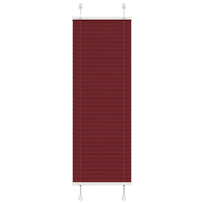 vidaXL Pleated Blind Bordeaux Red 45x100 cm Fabric Width 44.4 cm