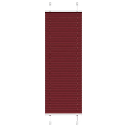 vidaXL Pleated Blind Bordeaux Red 50x100 cm Fabric Width 49.4 cm Polyester