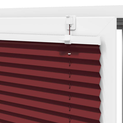 vidaXL Pleated Blind Bordeaux Red 50x100 cm Fabric Width 49.4 cm Polyester