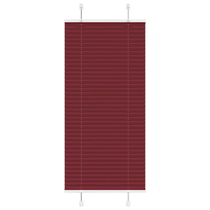 vidaXL Pleated Blind Bordeaux Red 60x100 cm Fabric Width 59.4 cm Polyester