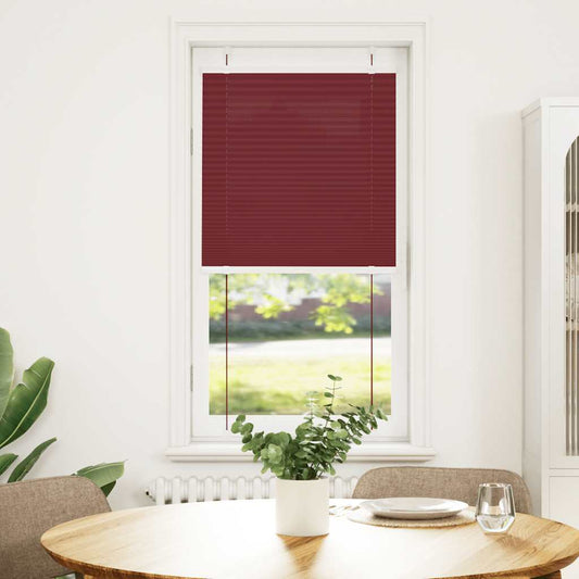 vidaXL Pleated Blind Bordeaux Red 60x100 cm Fabric Width 59.4 cm Polyester