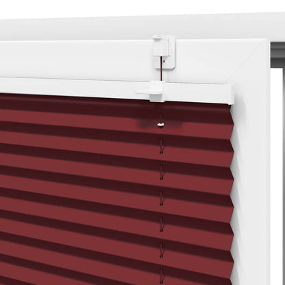 vidaXL Pleated Blind Bordeaux Red 80x100 cm Fabric Width 79.4 cm Polyester