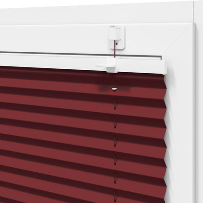 vidaXL Pleated Blind Bordeaux Red 80x100 cm Fabric Width 79.4 cm Polyester
