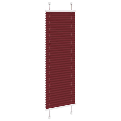 vidaXL Pleated Blind Bordeaux Red 40x150 cm Fabric Width 39.4 cm