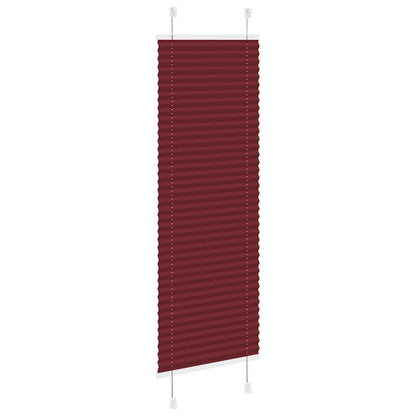 vidaXL Pleated Blind Bordeaux Red 40x150 cm Fabric Width 39.4 cm