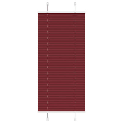 vidaXL Pleated Blind Bordeaux Red 60x150 cm Fabric Width 59.4 cm Polyester