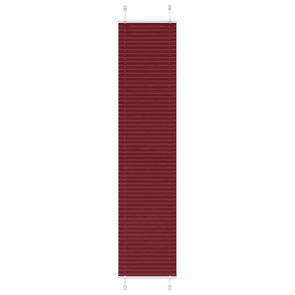 vidaXL Pleated Blind Bordeaux Red 40x200 cm Fabric Width 39.4 cm