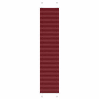 vidaXL Pleated Blind Bordeaux Red 40x200 cm Fabric Width 39.4 cm