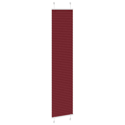 vidaXL Pleated Blind Bordeaux Red 40x200 cm Fabric Width 39.4 cm