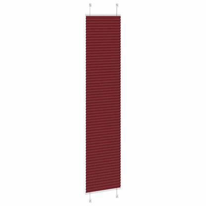 vidaXL Pleated Blind Bordeaux Red 40x200 cm Fabric Width 39.4 cm
