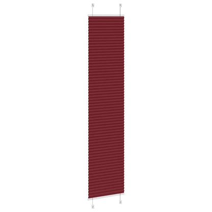 vidaXL Pleated Blind Bordeaux Red 45x200 cm Fabric Width 44.4 cm