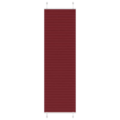 vidaXL Pleated Blind Bordeaux Red 55x200 cm Fabric Width 54.4 cm
