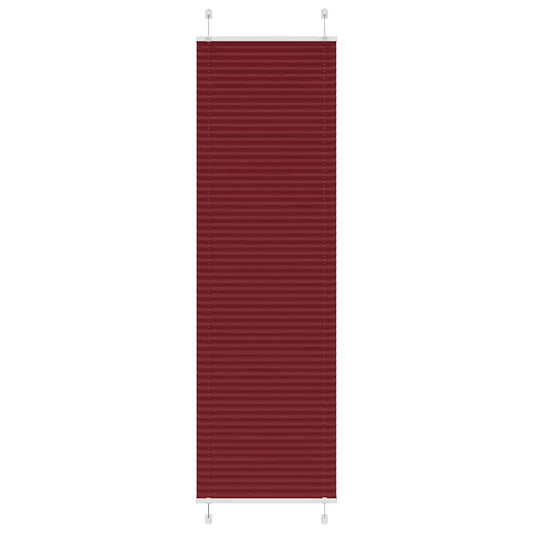 vidaXL Pleated Blind Bordeaux Red 55x200 cm Fabric Width 54.4 cm