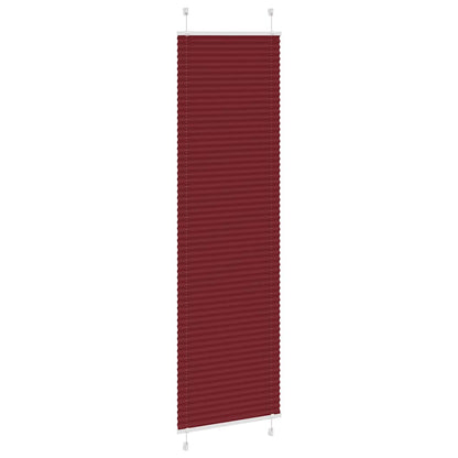 vidaXL Pleated Blind Bordeaux Red 55x200 cm Fabric Width 54.4 cm