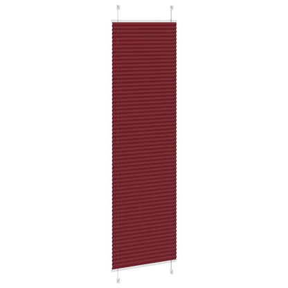 vidaXL Pleated Blind Bordeaux Red 55x200 cm Fabric Width 54.4 cm