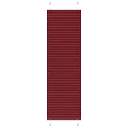 vidaXL Pleated Blind Bordeaux Red 60x200 cm Fabric Width 59.4 cm