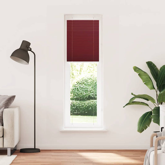 vidaXL Pleated Blind Bordeaux Red 60x200 cm Fabric Width 59.4 cm