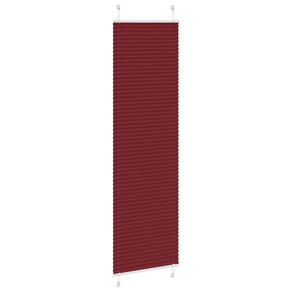 vidaXL Pleated Blind Bordeaux Red 60x200 cm Fabric Width 59.4 cm