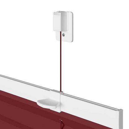 vidaXL Pleated Blind Bordeaux Red 60x200 cm Fabric Width 59.4 cm