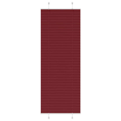 vidaXL Pleated Blind Bordeaux Red 70x200 cm Fabric Width 69.4 cm Polyester