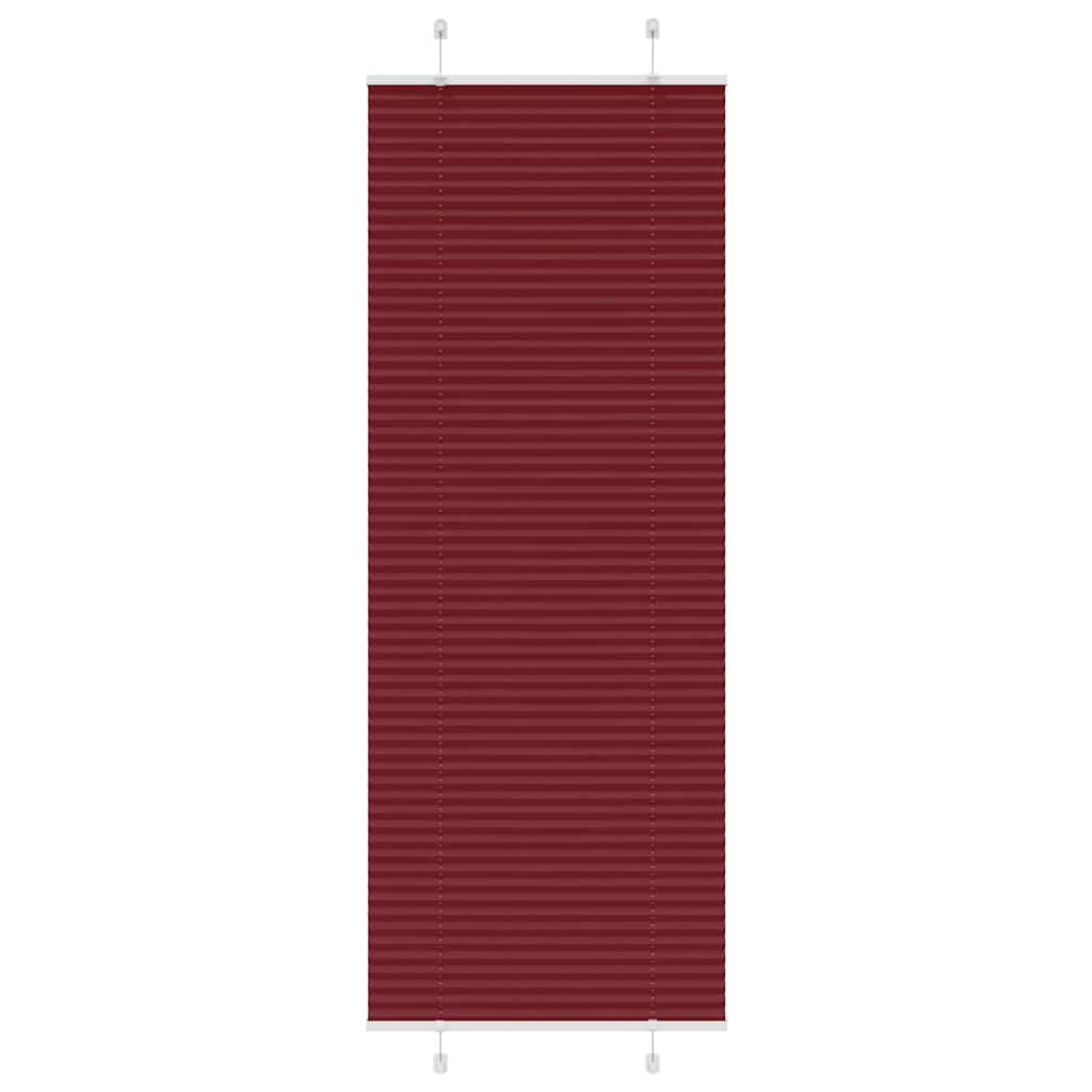 vidaXL Pleated Blind Bordeaux Red 70x200 cm Fabric Width 69.4 cm