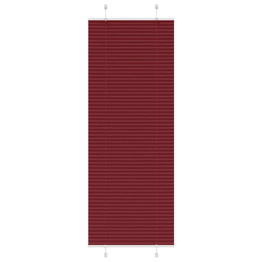 vidaXL Pleated Blind Bordeaux Red 70x200 cm Fabric Width 69.4 cm