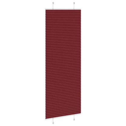vidaXL Pleated Blind Bordeaux Red 70x200 cm Fabric Width 69.4 cm Polyester