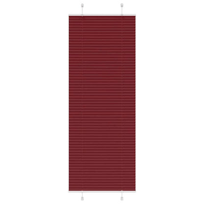 vidaXL Pleated Blind Bordeaux Red 80x200 cm Fabric Width 79.4 cm