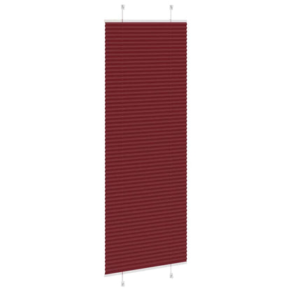 vidaXL Pleated Blind Bordeaux Red 80x200 cm Fabric Width 79.4 cm