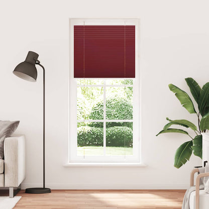 vidaXL Pleated Blind Bordeaux Red 100x200 cm Fabric Width 99.4 cm Polyester