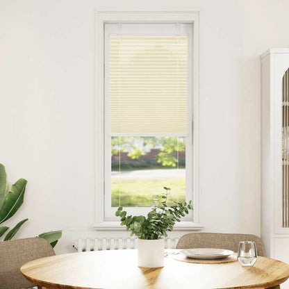 vidaXL Pleated Blind Cream 40x100 cm Fabric Width 39.4 cm Polyester