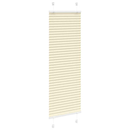 vidaXL Pleated Blind Cream 40x100 cm Fabric Width 39.4 cm Polyester