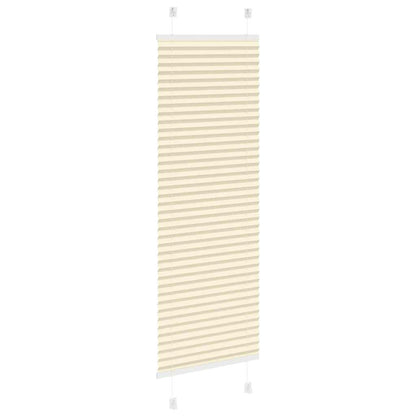 vidaXL Pleated Blind Cream 40x100 cm Fabric Width 39.4 cm Polyester