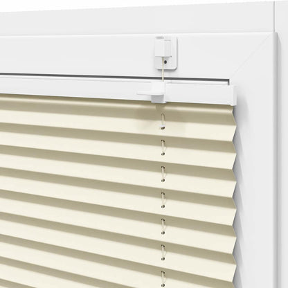 vidaXL Pleated Blind Cream 40x100 cm Fabric Width 39.4 cm Polyester