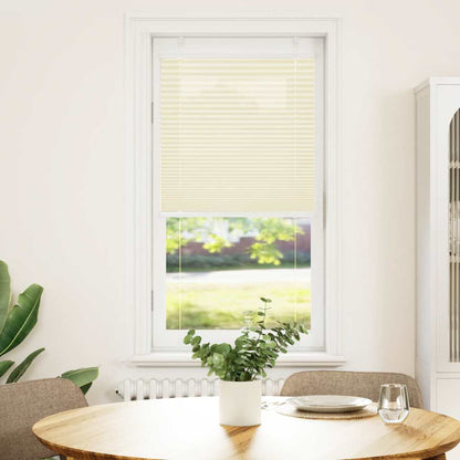 vidaXL Pleated Blind Cream 65x100 cm Fabric Width 64.4 cm Polyester