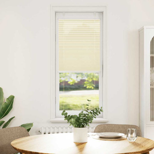 vidaXL Pleated Blind Cream 40x150 cm Fabric Width 39.4 cm Polyester