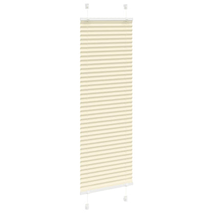 vidaXL Pleated Blind Cream 40x150 cm Fabric Width 39,4 cm Polyester