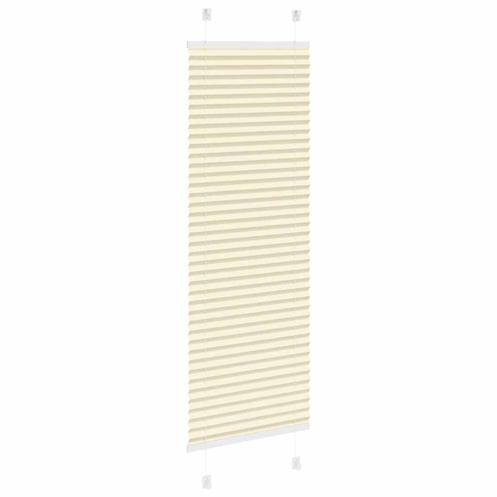 vidaXL Pleated Blind Cream 40x150 cm Fabric Width 39,4 cm Polyester