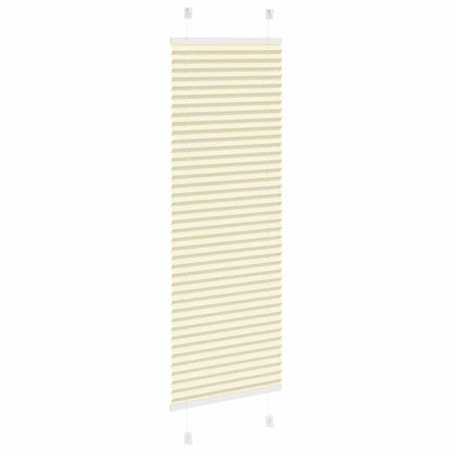 vidaXL Pleated Blind Cream 40x150 cm Fabric Width 39,4 cm Polyester
