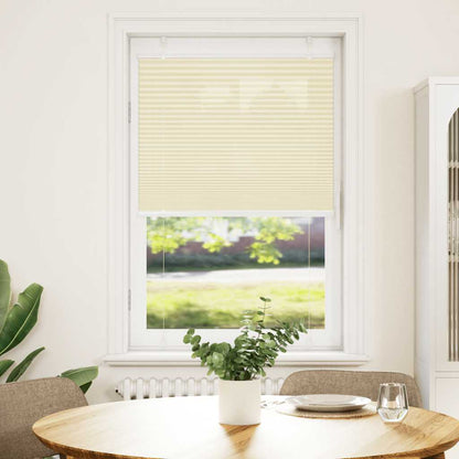 vidaXL Pleated Blind Cream 75x150 cm Fabric Width 74.4 cm Polyester