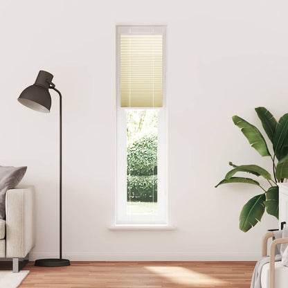 vidaXL Pleated Blind Cream 50x200 cm Fabric Width 49,4 cm Polyester