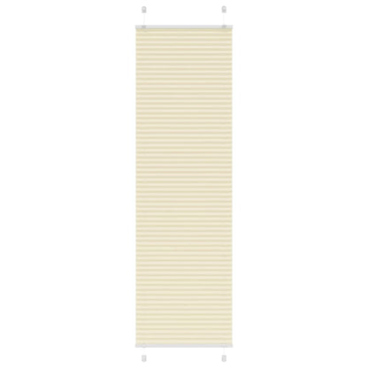vidaXL Pleated Blind Cream 60x200 cm Fabric Width 59,4 cm Polyester