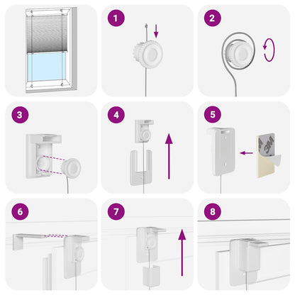vidaXL Pleated Blind Light Grey 40x100 cm Fabric Width 39.4 cm Polyester