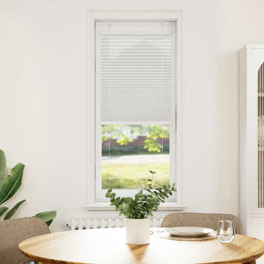 vidaXL Pleated Blind Light Grey 45x100 cm Fabric Width 44.4 cm Polyester