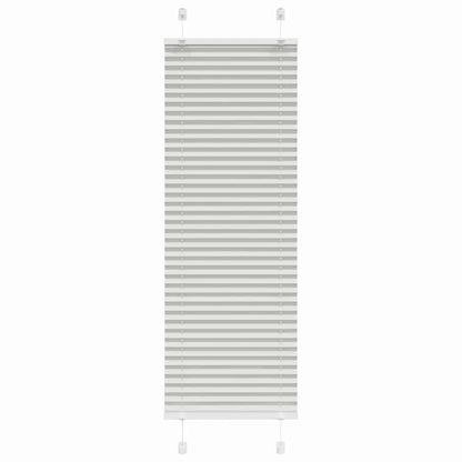 vidaXL Pleated Blind Light Grey 50x100 cm Fabric Width 49.4 cm Polyester