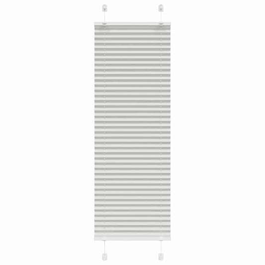 vidaXL Pleated Blind Light Grey 50x100cm Fabric Width 49.4cm Polyester